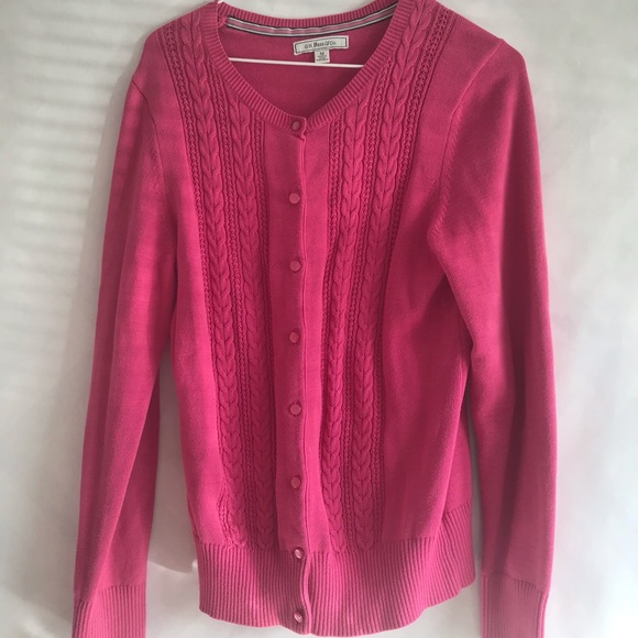 GH bass &co pink cardigan medium - Picture 1 of 3